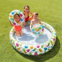 Детски надуваем басейн с 3 надуваеми пръстена; Размер басейн: 132 х 28 см.;, снимка 5 - Басейни и аксесоари - 45252177