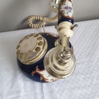 Античен телефон порцелан, снимка 7 - Антикварни и старинни предмети - 45296267