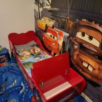 Легло + гардероб Макуин Светкавицата, снимка 5 - Мебели за детската стая - 45865070