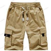 Мъжки едноцветни ежедневни карго къси панталони с няколко джоба, 6цвята , снимка 5 - Къси панталони - 45546393