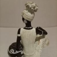 НАХОДКА Статуя на африканска племенна жена за декорация Черна дама Художествена женска скулптура , снимка 12 - Декорация за дома - 45161057