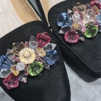 Дамски обувки мокасини с кристали, снимка 4 - Дамски ежедневни обувки - 45387410