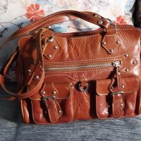 Винтидж чанта от естествена кожа "Adax" / genuine leather handbag , снимка 2 - Чанти - 45199837