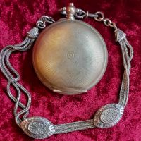 Старинен Османски джобен часовник с кюстек, снимка 9 - Антикварни и старинни предмети - 45135586