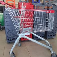Метална количка за пазаруване 100литра с детска седалка, снимка 1 - Оборудване за магазин - 44969450