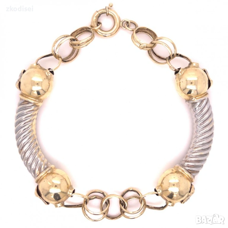 Златна дамска гривна 11,62гр. 20,5см. 14кр. проба:585 модел:29618-1, снимка 1