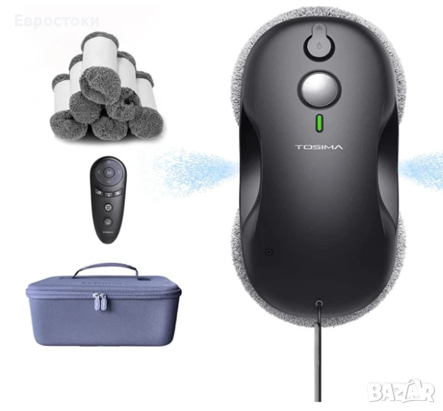 Робот за почистване на прозорци Tosima W3, двупосочно, снимка 1