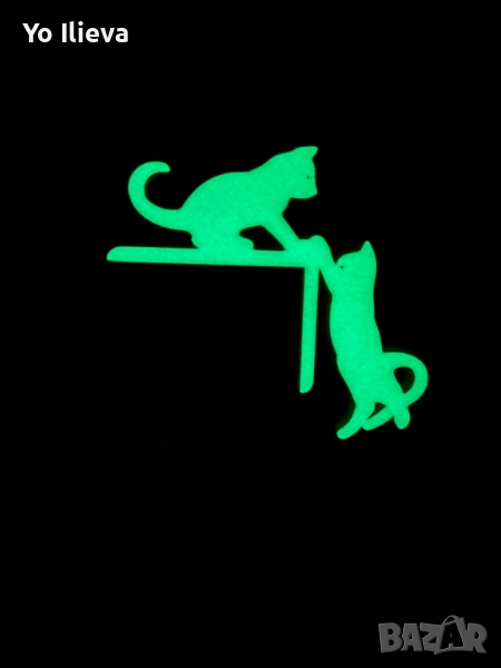 Светеща CatFrame за ключ/контак, снимка 1