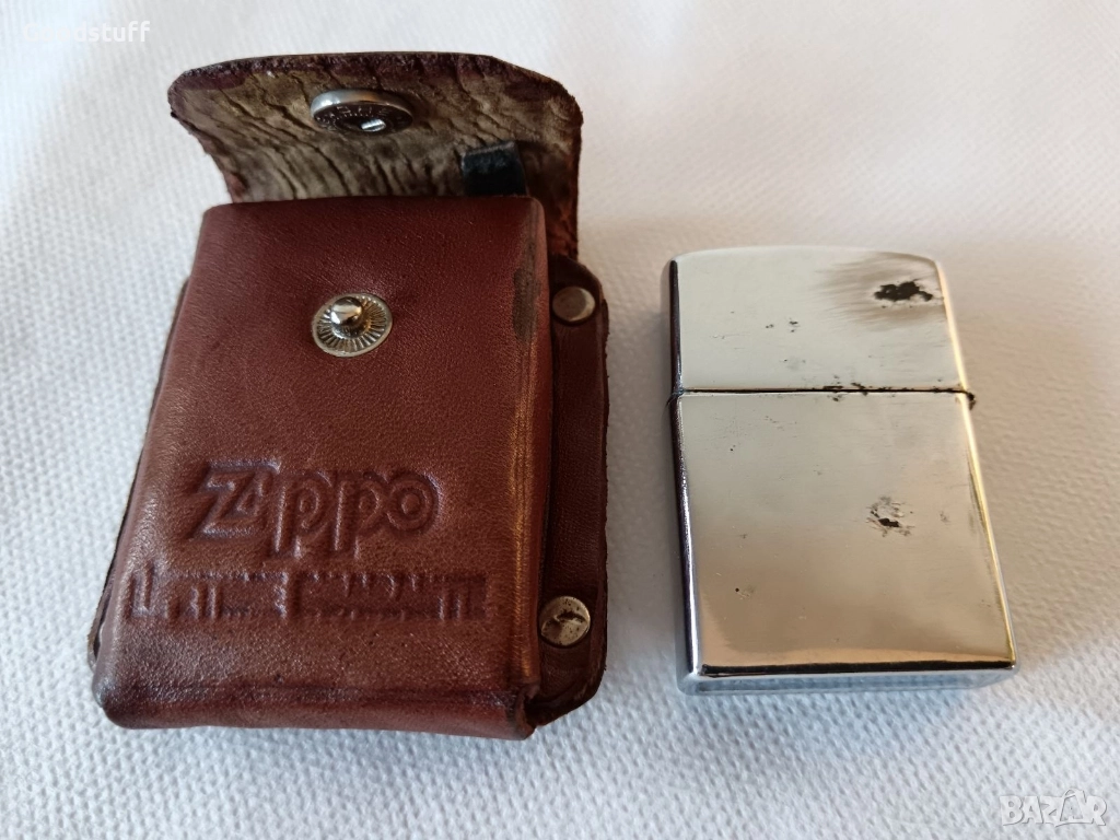 Бензинова запалка Zippo, Zippo, с кожен калъф , снимка 1