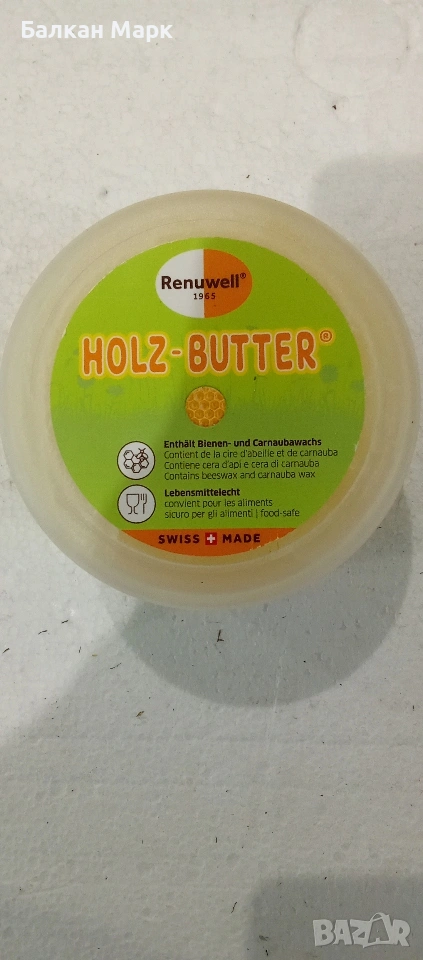 Renuwell Holz-Butter – Натурално масло за дърво 250 мл | SWISS MADE 🇨🇭, снимка 1