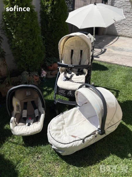 Детска количка 3 в 1 Peg Perego Book Plus Sportivo SL, Perla, снимка 1
