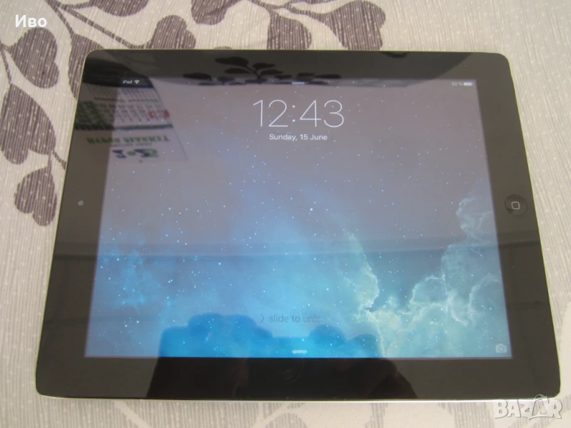 Apple iPad Wi-Fi 3rd Gen 16GB черен MC705KN А1416, снимка 1