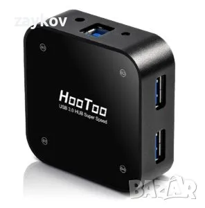 HooToo HT-UH002 USB 3.0 HUB в 4-портов, снимка 1