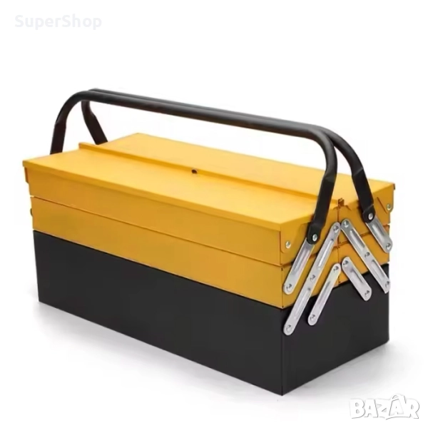 Метален Куфар Кутия за инструменти на три етажа , снимка 1