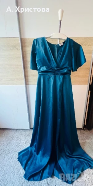  Елегантна дълга рокля Л / L размер, снимка 1