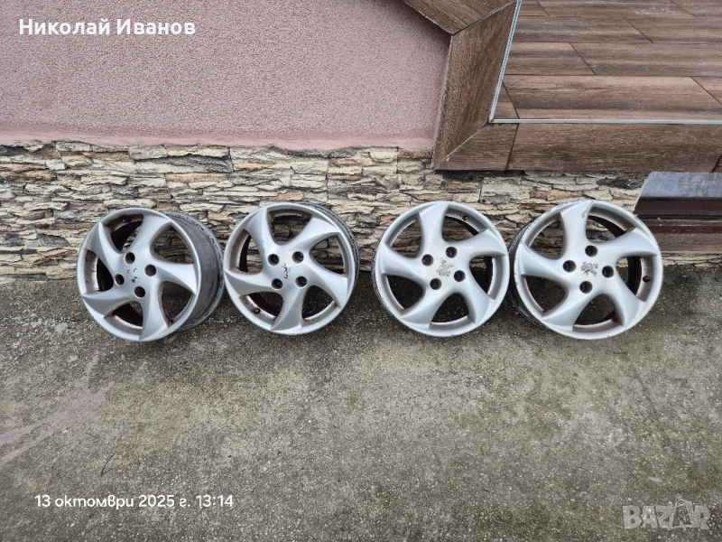 Джанти за Пежо 15 цола + болтове , снимка 1