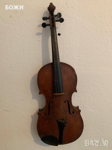 Стара ръчна цигулка – декорация, реставрация или колекция – уникат!, снимка 1