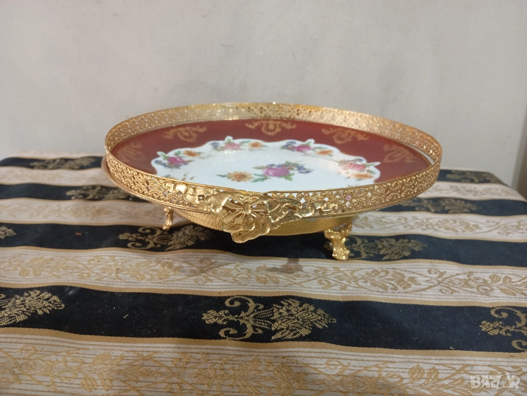 Порцеланово плато за сервиране,панер, снимка 1