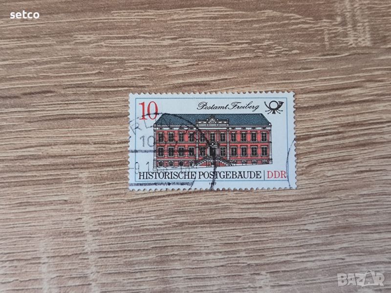 ГДР исторически пощенски сгради 1987 г., снимка 1