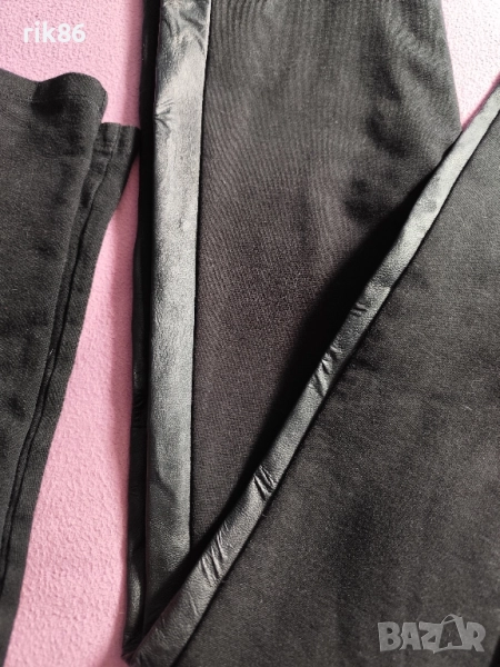 Дамски черни клинове с висока талия, снимка 1