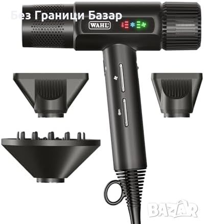 Нов Професионален Сешоар Wahl Vanquish с LED Дисплей и 3 приставки, снимка 1