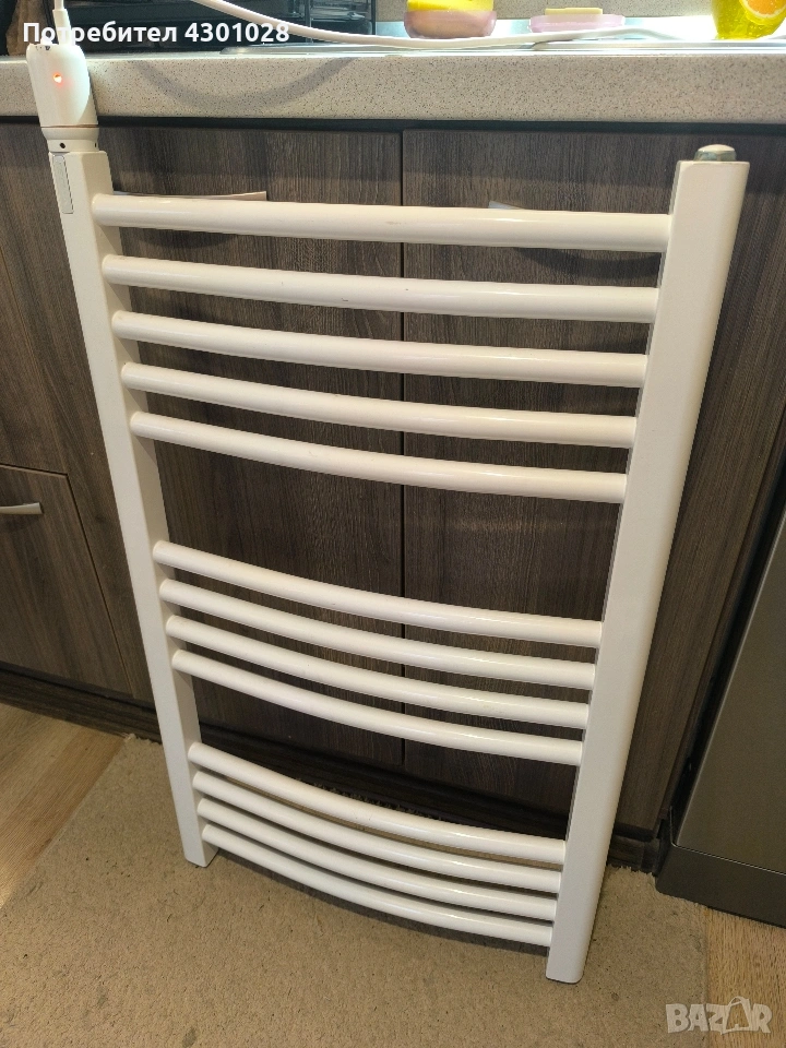 Електрическа алуминиева лира за баня Tedan 600 w., снимка 1