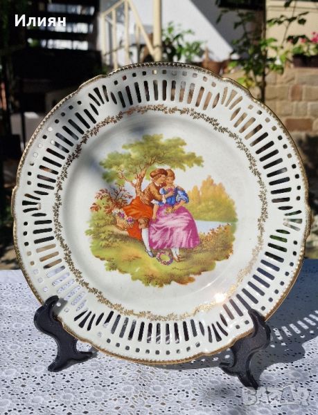 Голяма ажурена чиния за стена Ромео и Жулиета , снимка 1