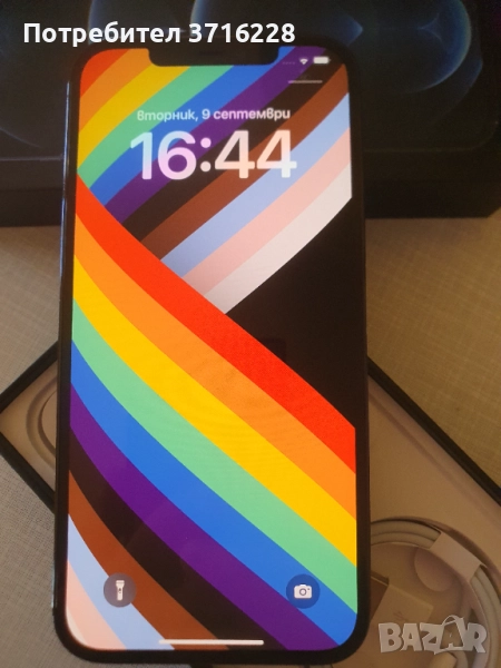 Apple iPhone 12 Pro MaxPacific Blue, 256 GB 100% BH, снимка 1