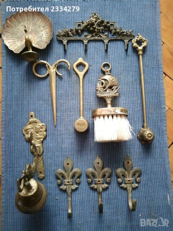 Стари бронзови фигури, прибори, сувенири. , снимка 1
