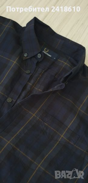 Fred Perry Cotton Slim Fit Mens Size M НОВО! ОРИГИНАЛ! Мъжка Риза!, снимка 1