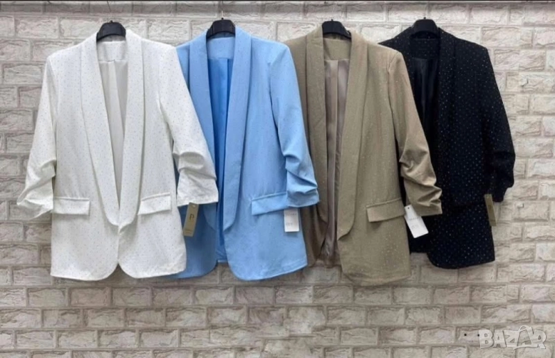 дълги дамски сака с камъчета , снимка 1