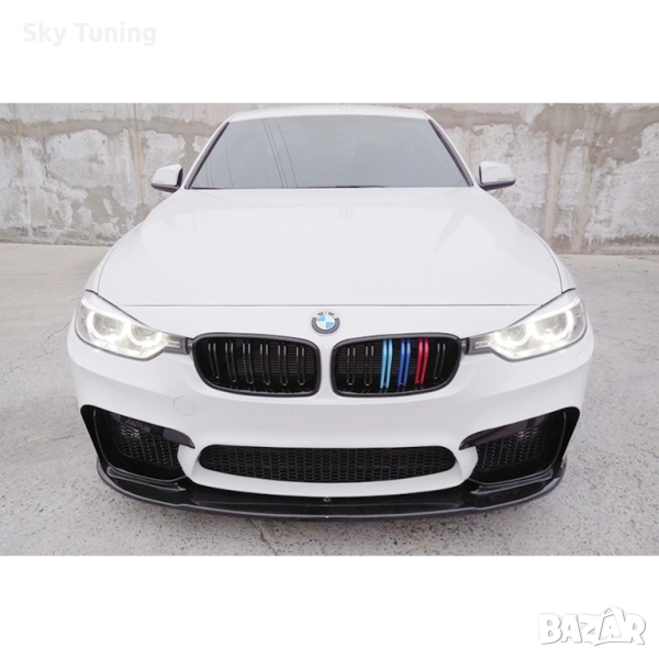 Bmw F30/31 M3 лип Бмв ф30/31 м3 броня lip добавка предна броня 3series, снимка 1