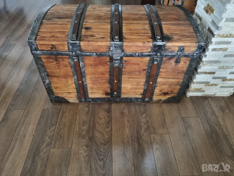 Стар дървен сандък/ракла/скрин/два броя, снимка 1