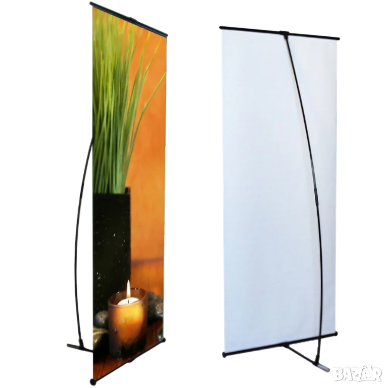 Стойка за вертикален рекламен банер 200 х 100 см, снимка 1
