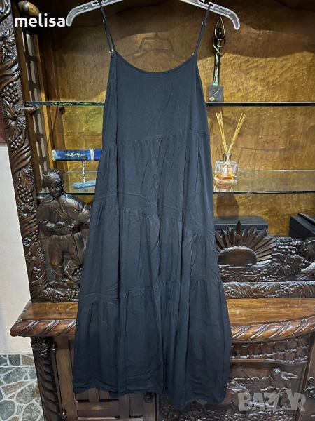 Дълга черна рокля, снимка 1