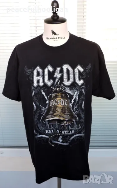 AC/DC Hells Bells Black T-Shirt OFFICIAL - Мъжка тениска размер XL, снимка 1