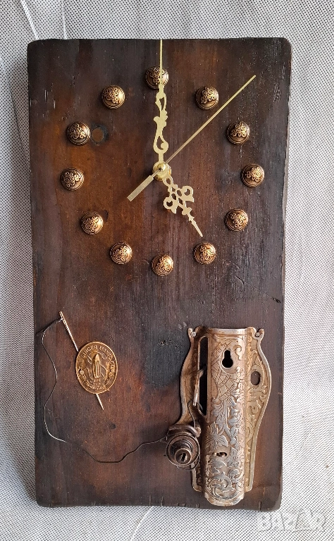 АРТ Стенен Часовник Старо Дърво и SINGER Магия, снимка 1