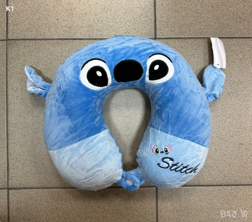 Плюшена Възглавница за врат Стич Stitch, снимка 1