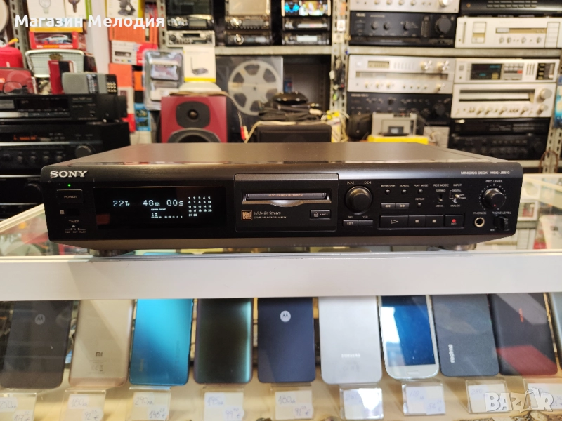 Мини диск / Minidisc deck SONY MDS-JE510 В отлично техническо и визуално състояние., снимка 1