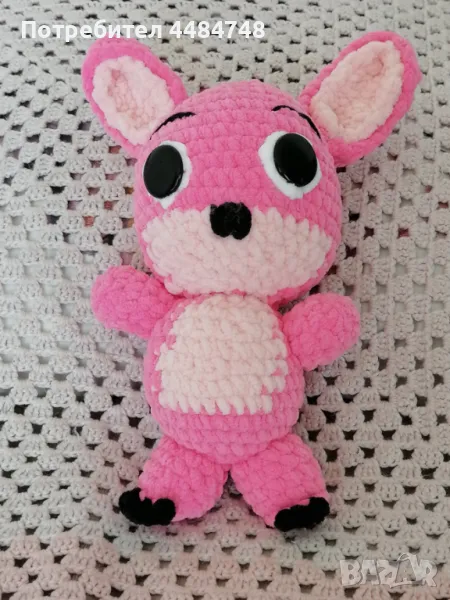 Стич играчка плетена на една , снимка 1