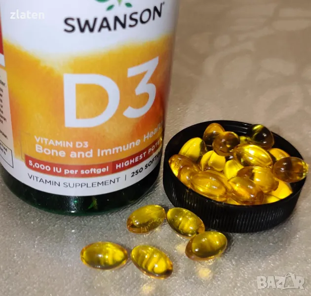 Swanson 250x 5000iU Д3 vitamin (D3), снимка 1