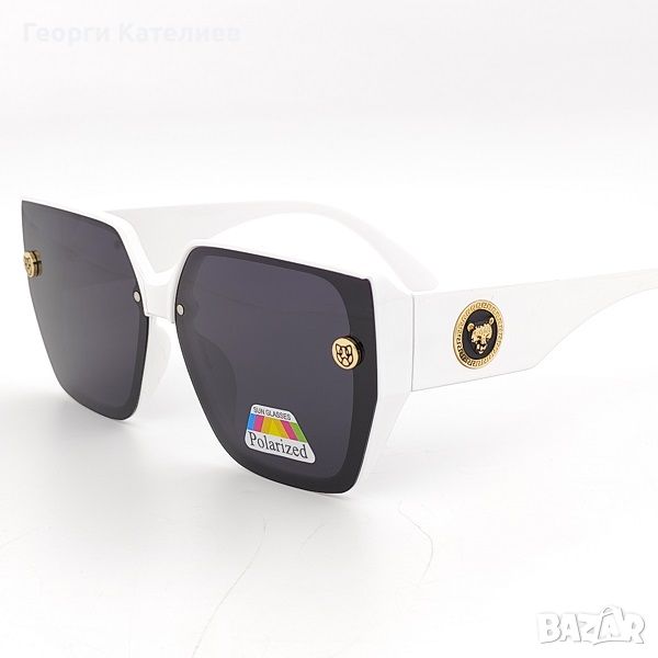 Големи Слънчеви Очила В Бяло POLAROID Дамски, снимка 1