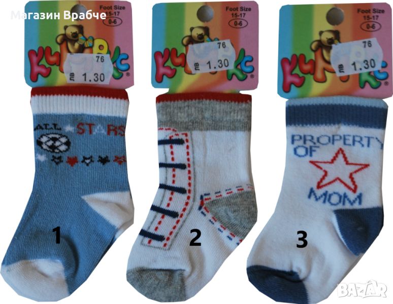 Детски къси чорапки, снимка 1