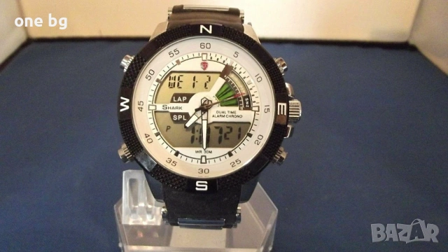 Оригинален японски часовник Shark , снимка 6 - Мъжки - 53775473