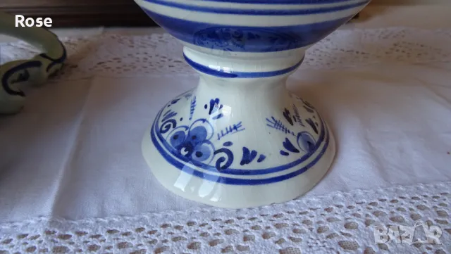 Кани- вази стил Арт Деко delft blue Нolland hand painted                                            , снимка 15 - Вази - 46987468