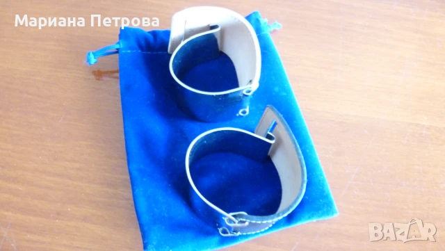 Гривни HERMES - бяла и черна - естествена кожа, снимка 4 - Гривни - 50701743