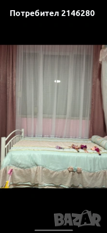 Бяло метално легло 2 броя плюс матрак, снимка 2 - Спални и легла - 54092907