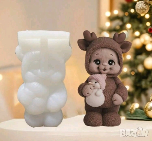 Молд еленче със снежен човек , снимка 5 - Форми - 54226266