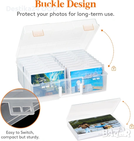 Кутия за съхранение на снимки Lifewit 18 вътрешни кутии