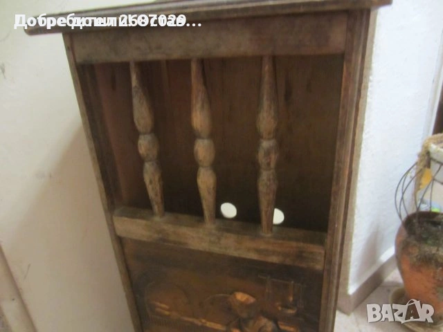мебел шкаф антика, стар дървен, снимка 7 - Статуетки - 30129187